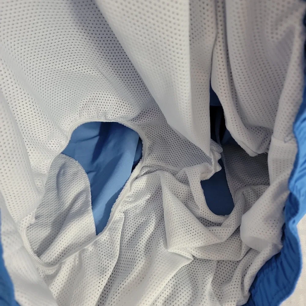 Eddie Bauer Men's Swim‎ Trunks 2XL Blue Drawstring Pocket Quick Dry Beach
